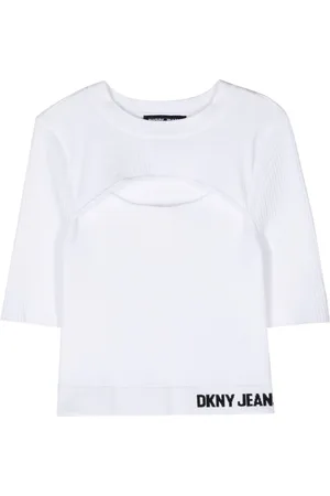 DKNY Top a coste con cut-out