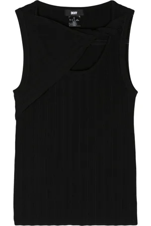DKNY Canotta a coste con dettaglio attorcigliato