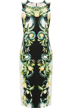 Roberto Cavalli Abito midi con stampa