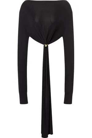 Serafini Top crop con arricciatura