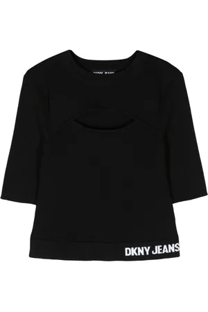 DKNY Top a coste con cut-out