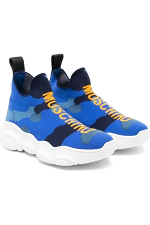 Moschino Sneakers senza lacci con logo jacquard