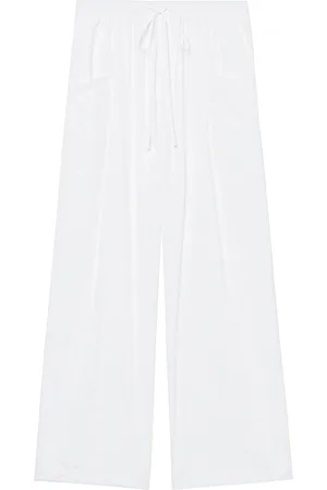 tout a coup Pantaloni a gamba ampia con coulisse