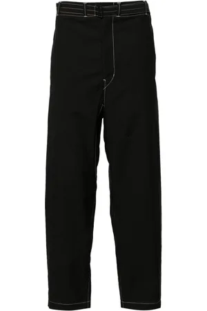 LEMAIRE Pantaloni con cuciture a contrasto