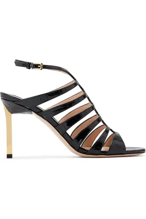 Tom Ford Sandali con effetto coccodrillo goffrato 85mm