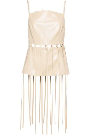 Nanushka Top crop Citta in finta pelle