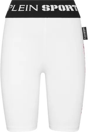 Philipp Plein Shorts da ciclismo con banda logo