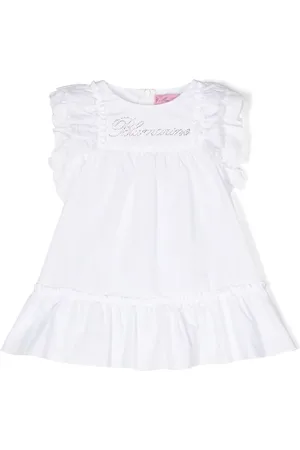 MISS BLUMARINE Abito con logo di strass