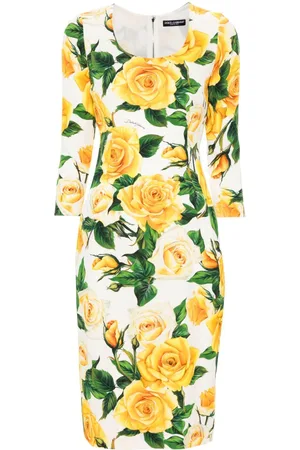 Dolce & Gabbana Abito lungo a fiori