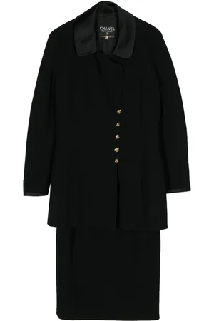 CHANEL Tailleur Camellia con gonna anni 2000