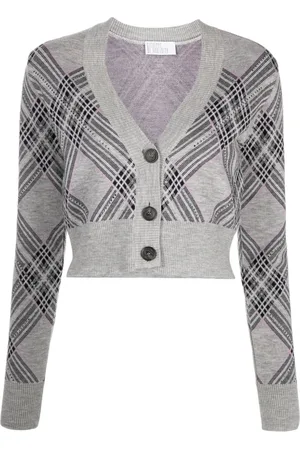 GIUSEPPE DI MORABITO Cardigan a quadri crop
