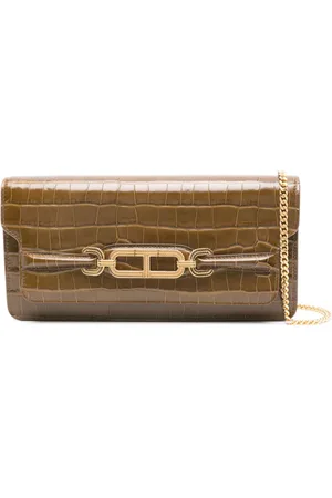 Tom Ford Borsa a spalla Whitney con motivo goffrato effetto coccodrillo