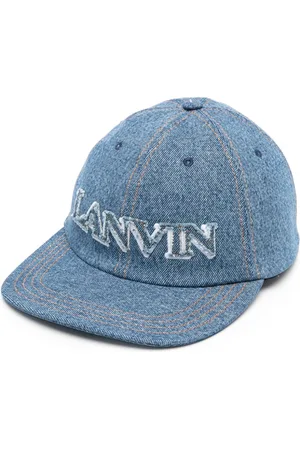 Lanvin Cappello da baseball denim con applicazione