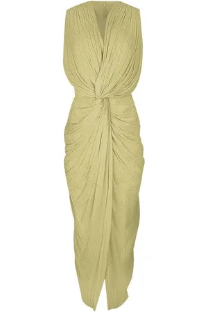 Costarellos Abito Franca midi drappeggiato