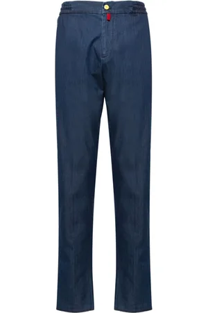 Kiton Pantaloni slim con vita elasticizzata