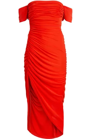 Cinq A Sept Abito Delaney midi con ruches