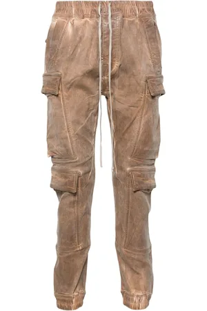 Rick Owens Jeans Mastodon Megacargo slim con vita media