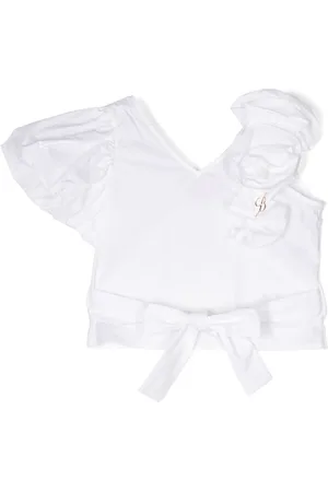 MISS BLUMARINE Blusa con applicazioni a fiori