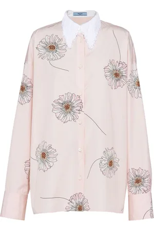 Prada Camicia con stampa Gerbera