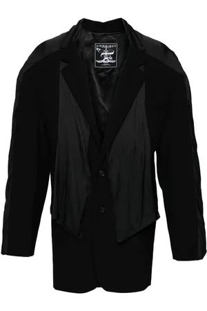 Y / PROJECT Blazer monopetto con dettaglio sciarpa