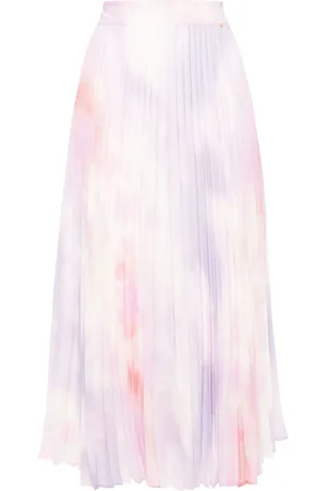 HUGO BOSS Gonna midi con fantasia tie dye