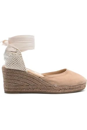 MANEBI Espadrilles Hamptons con zeppa 75mm