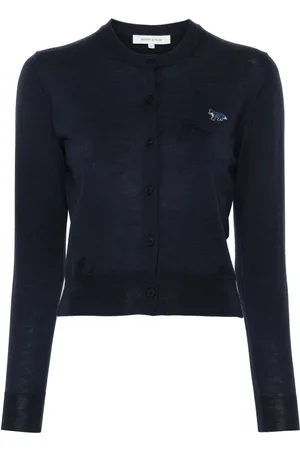 Maison Kitsuné Cardigan con ricamo