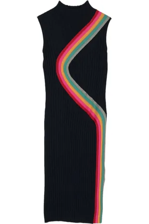 Paul Smith Abito midi Swirl a coste