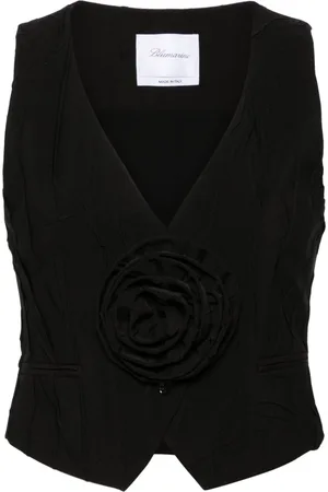 BLUMARINE Gilet con applicazione a fiori