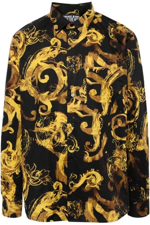 VERSACE Camicia con stampa barocca