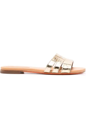 santoni Sandali slides a punta aperta