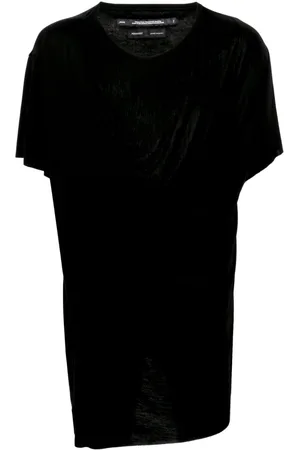 JULIUS T-shirt drappeggiata con scollo rotondo