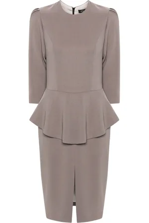 Styland Abito midi con balza