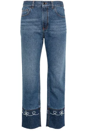 Chloé Jeans Masaya crop a vita media