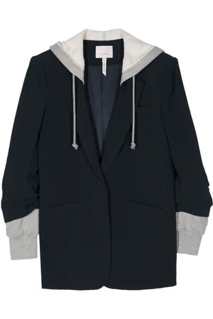 Cinq A Sept Blazer a strati con cappuccio
