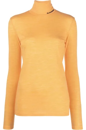 Jil Sander T-shirt a collo alto con stampa
