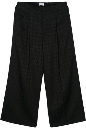 Marine Serre Pantaloni Moon Diamant jacquard