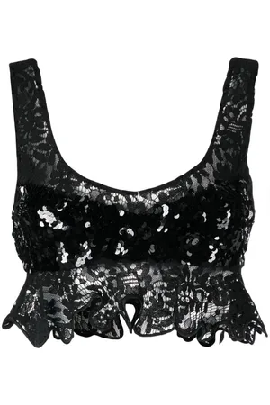 Cynthia Rowley Canotta in pizzo a fiori