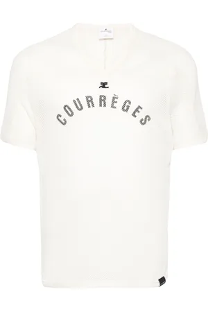 Courrèges T-shirt Baseball con stampa