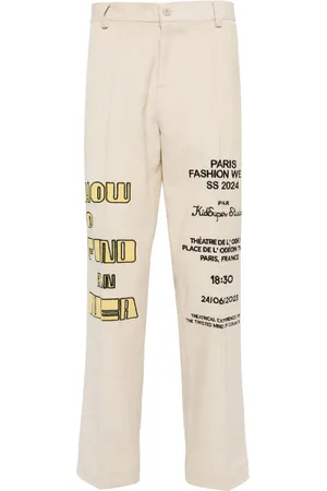 KIDSUPER STUDIOS Pantaloni con ricamo