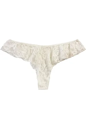 FLEUR DU MAL Slip Venus Flutter con pizzo