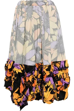 Comme des Garçons Gonna midi a fiori