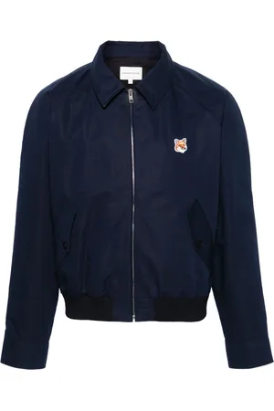 Maison Kitsuné Giacca-camicia con applicazione volpe