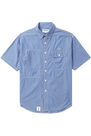 Chocoolate Camicia a righe con applicazione logo