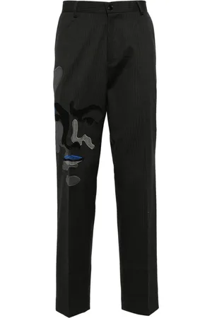KIDSUPER STUDIOS Pantaloni con ricamo