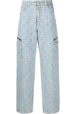 Givenchy Jeans a gamba ampia con placca logo
