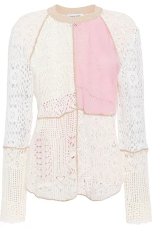 Marine Serre Maglione con maniche raglan