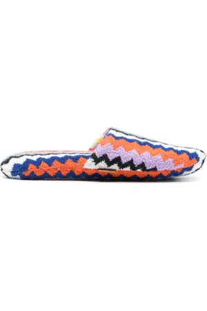 Missoni Slippers con motivo a zig zag
