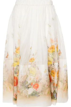 ZIMMERMANN Gonna Tranquillity midi a fiori