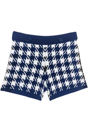 FLEUR DU MAL Shorts con motivo pied-de-poule